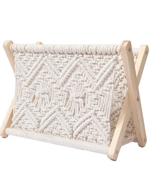 Porte-Revues-Macrame