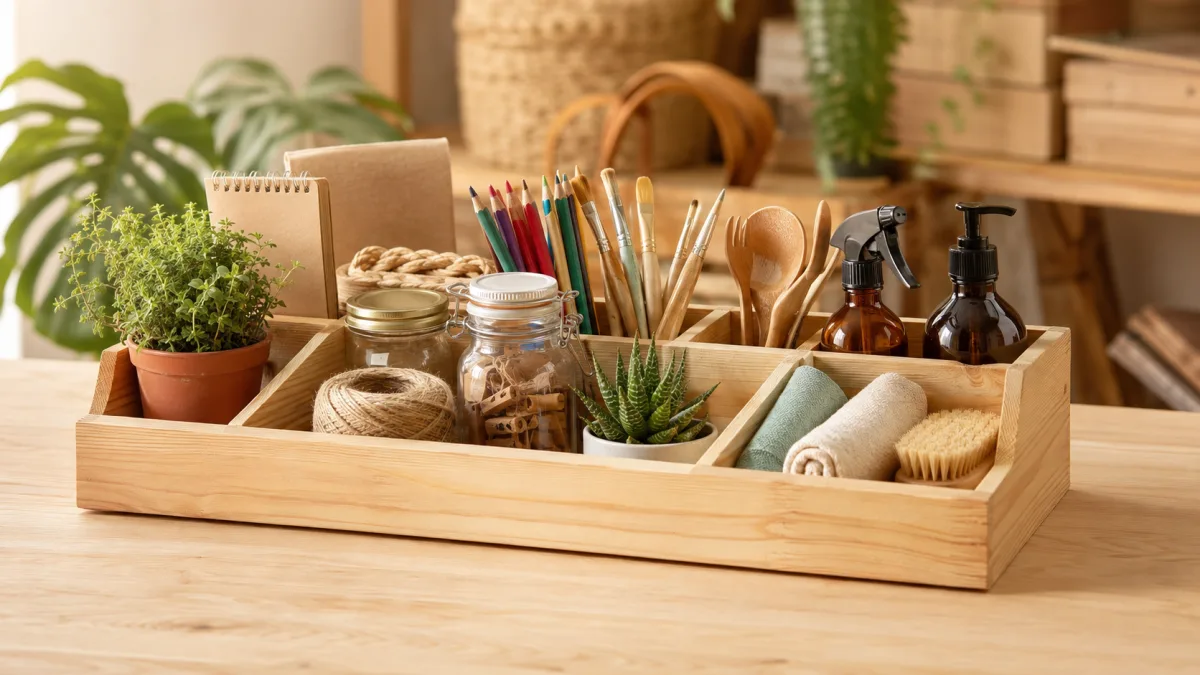Détourner un porte-revues en bois : plantes, rangement, déco